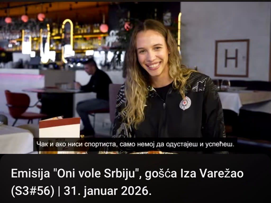 Izabel Varejao u emisiji „Oni vole Srbiju“ na Arena Sport TV